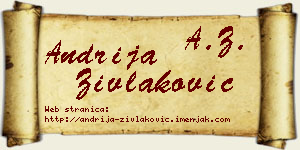 Andrija Zivlaković vizit kartica